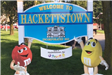 Hackettstown M and M sign